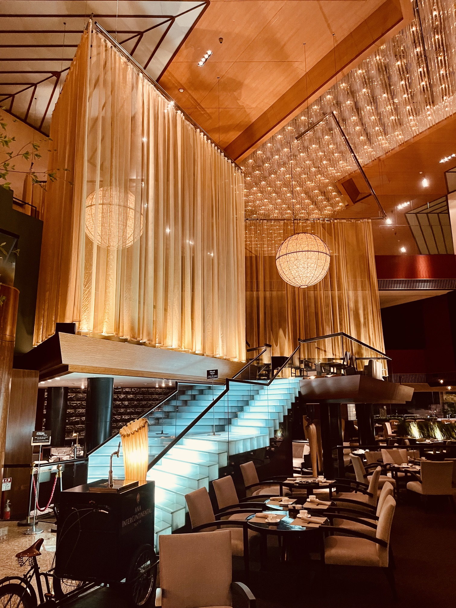 Luxury hotel interior in Tokyo